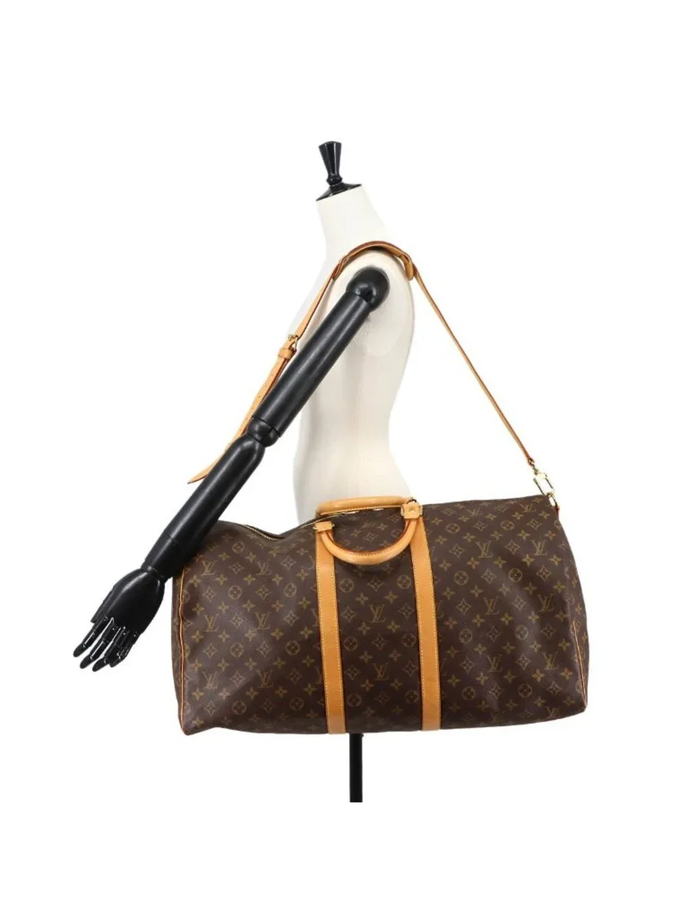 Louis Vuitton Monogram Keepall Bandouliere 55 2-Way Boston Shoulder Bag
